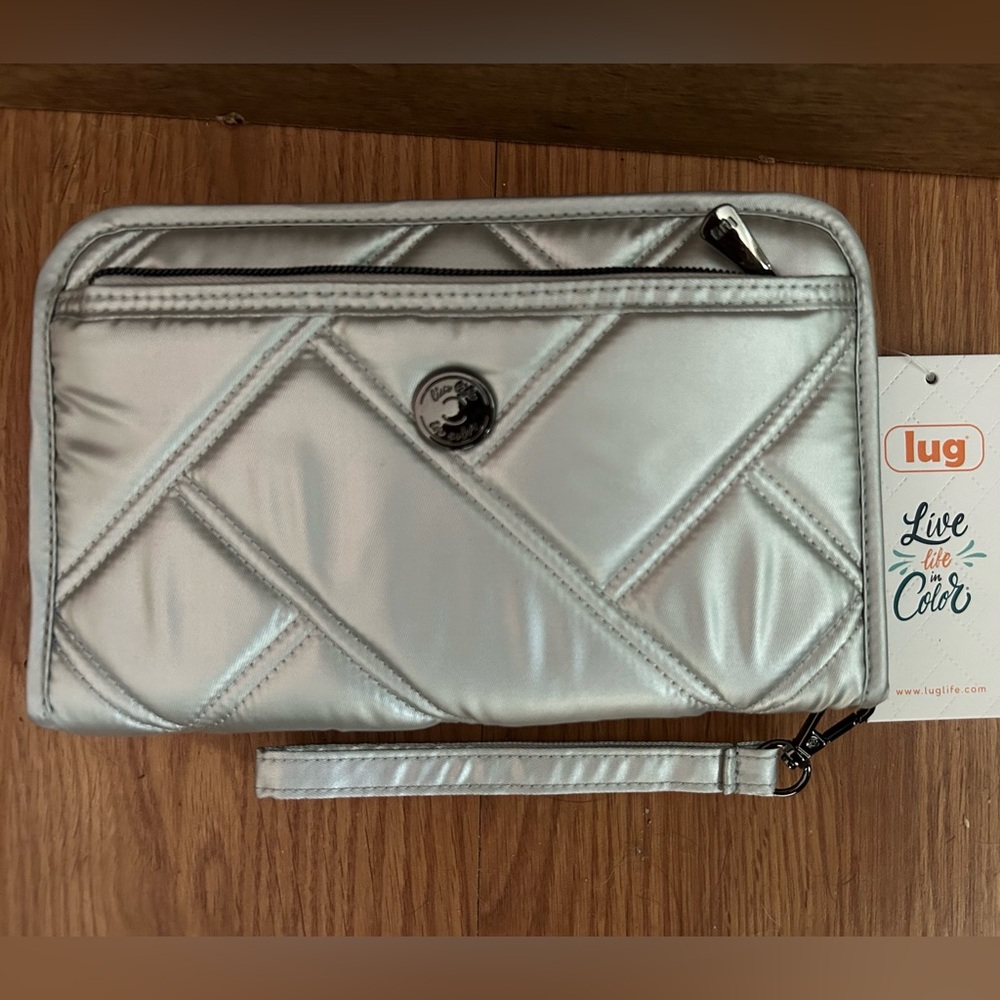 LUG Zeppelin Large Quilted Zip Around RFID Wallet